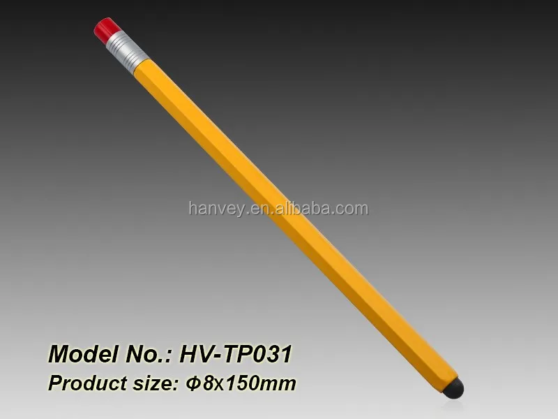 2015 promotion colorful pencil stylus pen, smartphone touch pen stylus