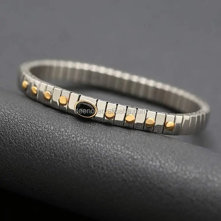 Acier inoxydable Stretch Bracelets Nomination Italien Bijoux Designers Bracelet et Bague