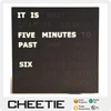 11 Inch White LED Wall Word Clock