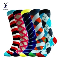 

Bamboo mens casual fashionable vivid color dress socks, colorful knee high make your own socks, wholesale socks with low moq