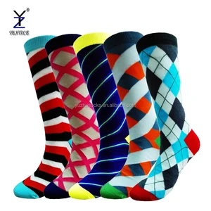 Bamboo mens casual fashionable vivid color dress socks, colorful knee high make your own socks, wholesale socks with low moq