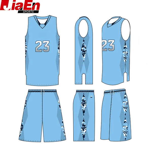 Custom Sky Blue Basketball Uniform Best 