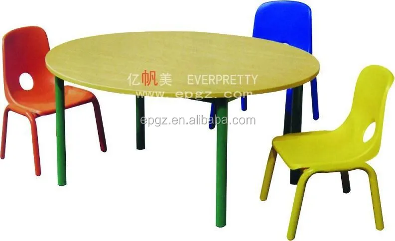 Madera de guarderÃa para niños dibujo mesa redonda y sillas mesas ... Mesas redondas con sillas