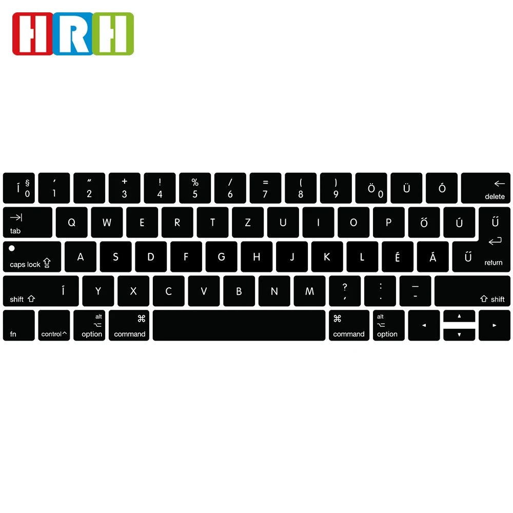 

Hungarian Letter Silicone custom keyboard skin Cover laptop For macbook pro 13 inch touch bar A1706 laptop skin