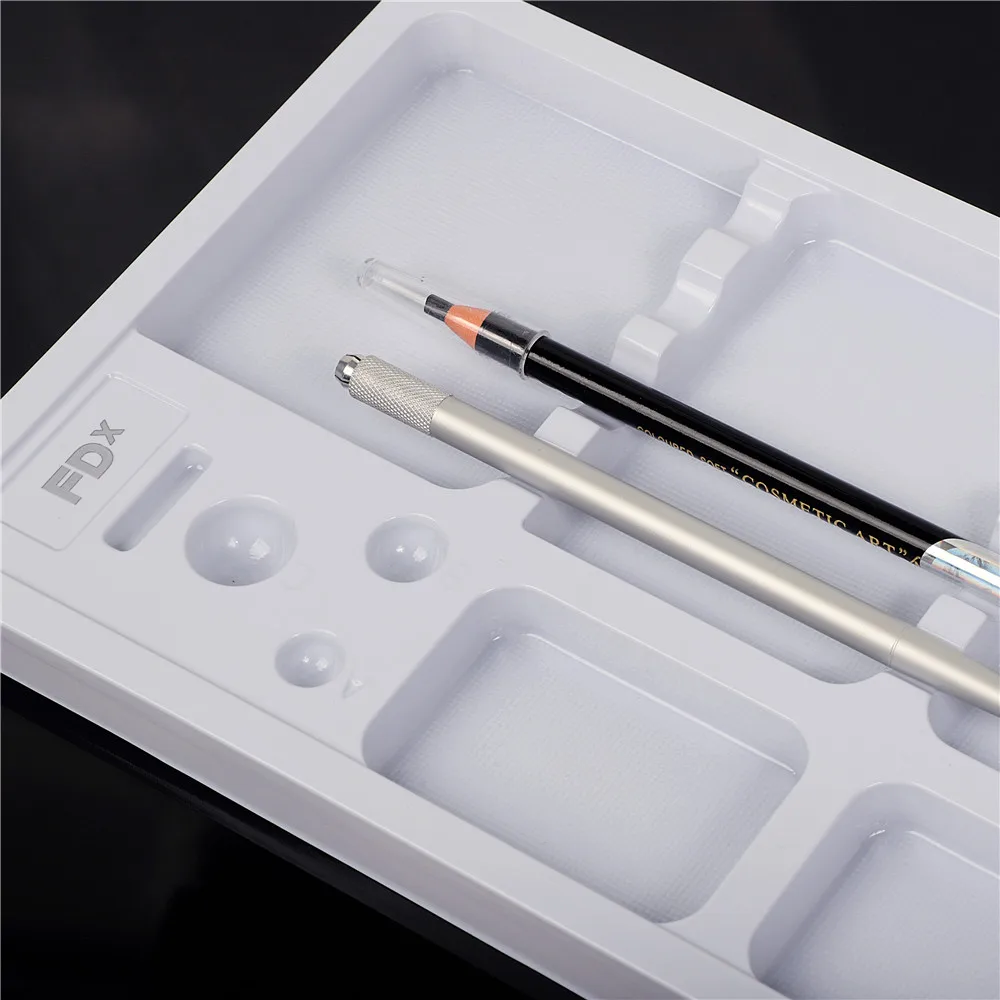 

Face Deep White Disposable Microblading Tray For Holding Microblading Pen