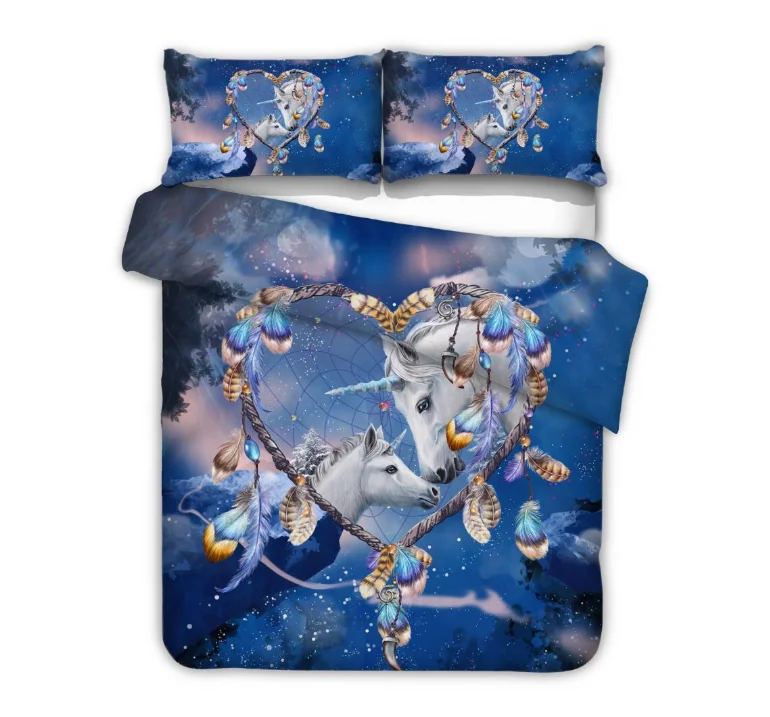 Wholesale 3d Animal Horse Quilt Cover Printed Duvet Sets Unicorn
