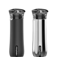 

High quality popular double wall stainless steel cermon thermo auto seal vacuum travel mug