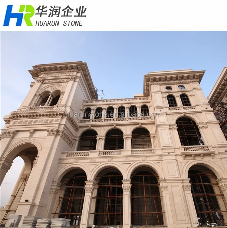 moca creme exterior limestone tile project4