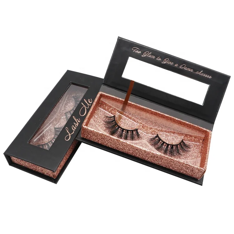 

private Label Real Mink Lashes 3d mink eyelashes 25mm mink eyelashes, Natural black
