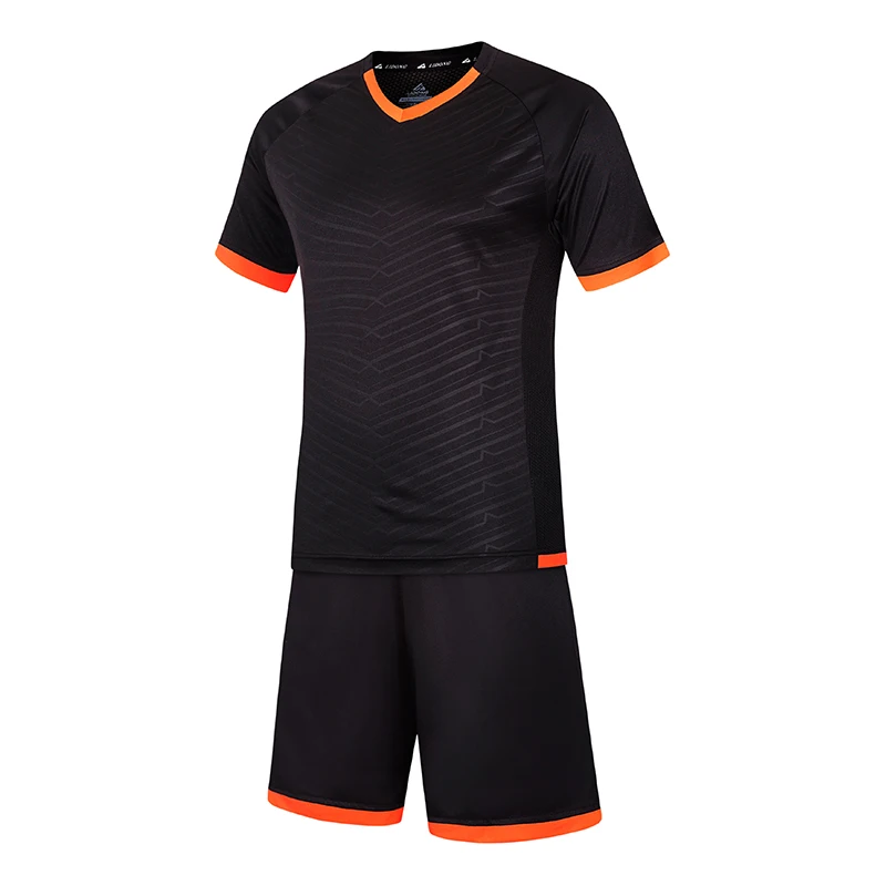 

Cheap soccer uniforms sportswear jersey for teams custom striped soccer jersey black
