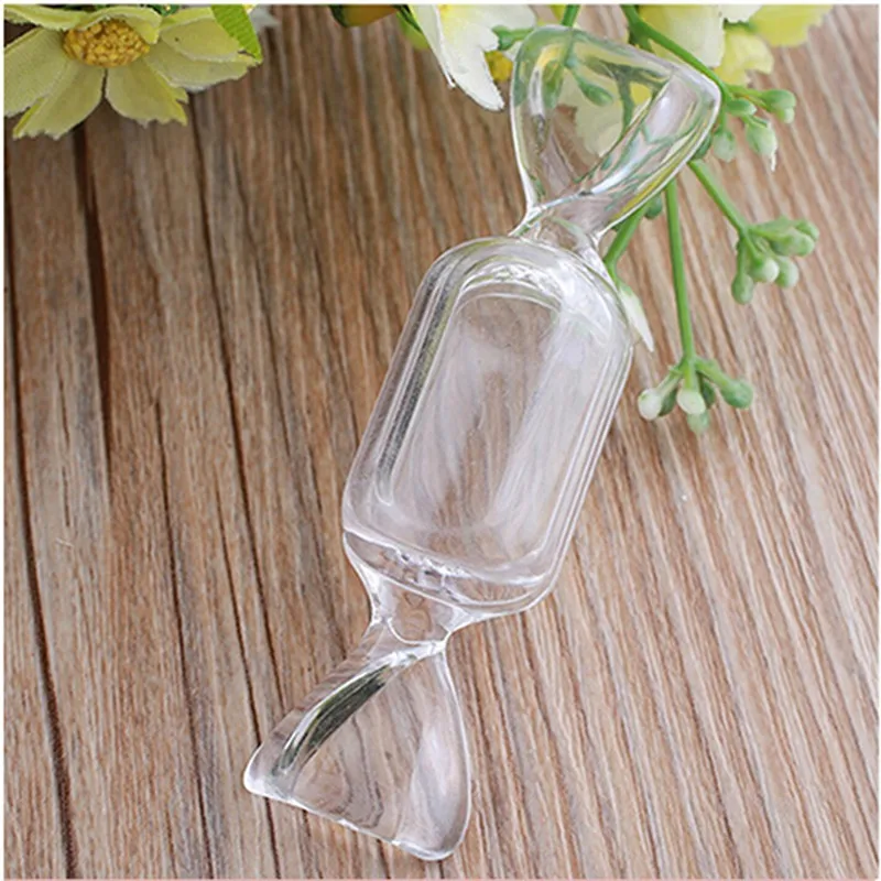 

Candy Shape Wedding Candy Box Transparent Plastic Storage Container Kids Gift Collection Organizer Gift Box, Transparent as picture