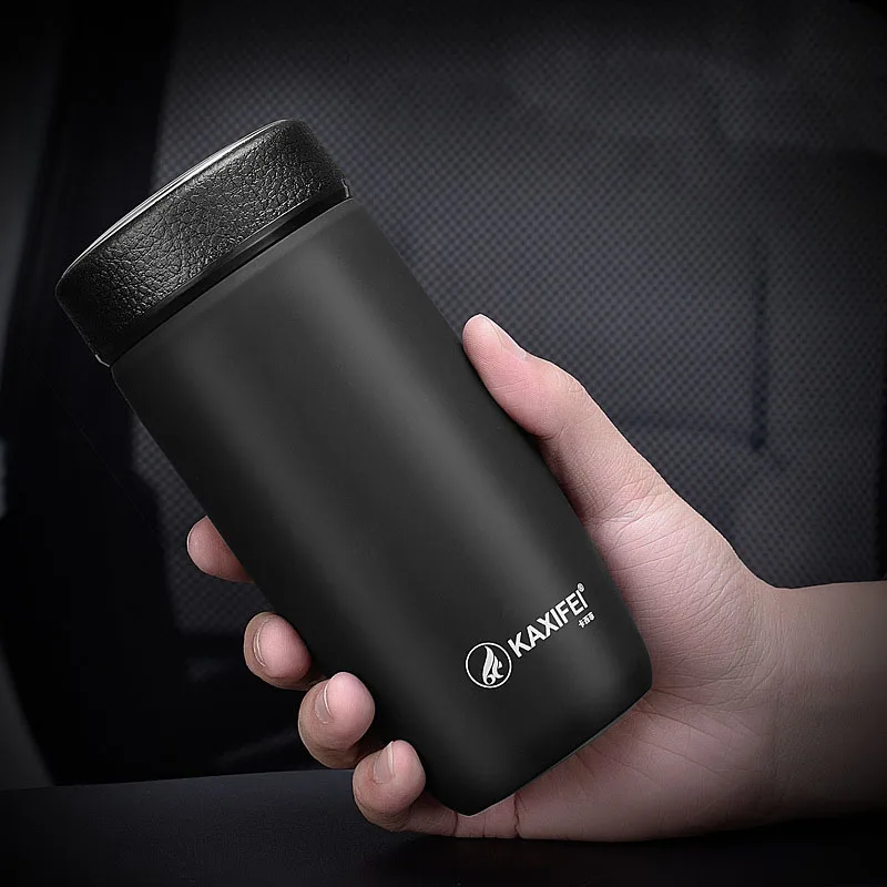 

350ML/12oz Thermos Insulated Stainless Steel Coffee tumbler with Tea Infuser Mug Vacuum Flask thermos coffee mug, Black,blue,silver