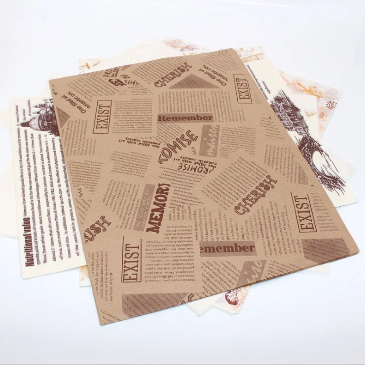 
Greaseproof Hamburger Paper;Exported Hamburger Wrap 