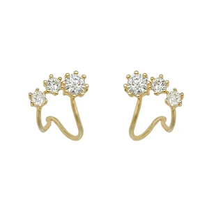 wholesale fancy design gold acrylic stud jewelry sets triangle earring supplies