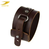 JANYO Customized popular vintage leather bracelets for men