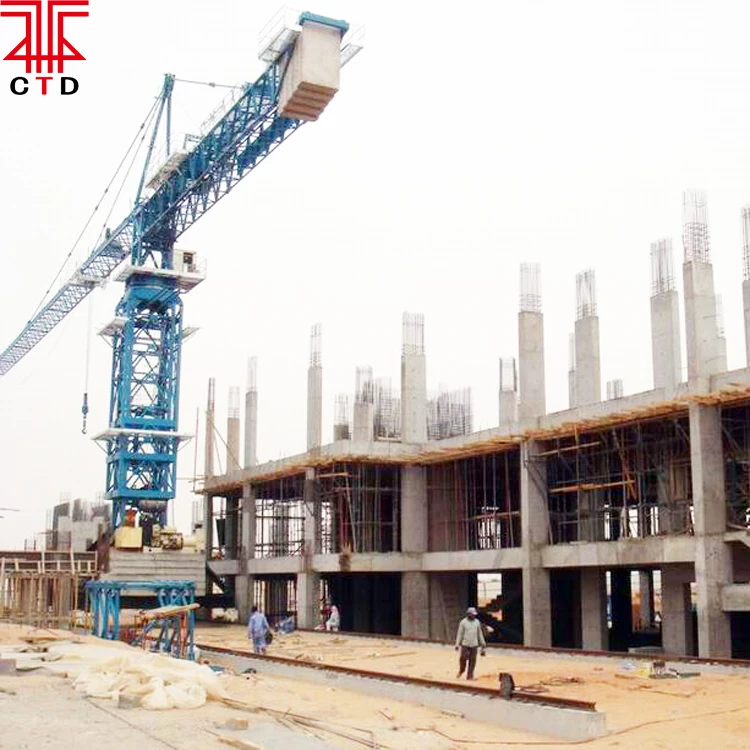 
tower crane free standing height 50.5m TC6024 10t 