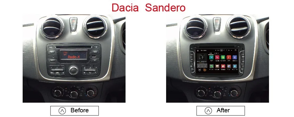 Clearance 7"android 8.1 car gps navigation For Renault Duster Dacia Sandero Capture Lada Xray 2 Logan 3G WIFI bsd radio stereo multimedia 0