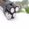 600V Aluminum Wire 1/0AWG Quadruplex Service Drop wire ABC Cable