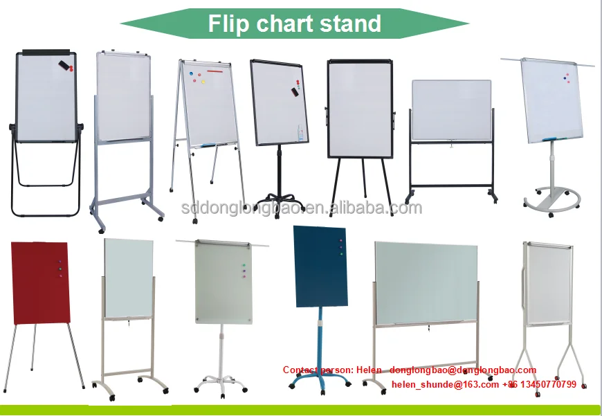 
Hot sale 70x100cm Flipchart Height Adjustable Whiteboard Stand Movable Flip Chart board Made In Factory BW-VA 