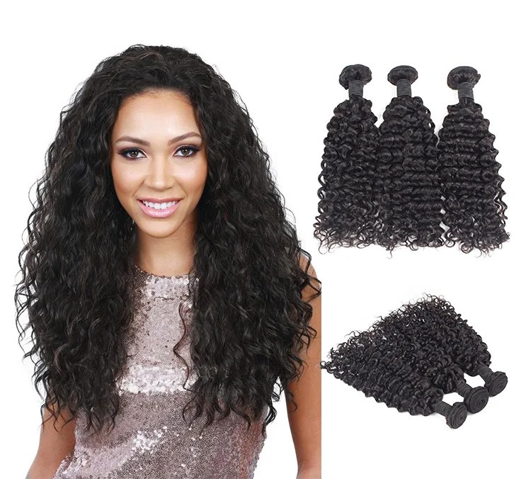 New Arrival Indian Hair Bulk Deep Curly Human Hair Professional Indian