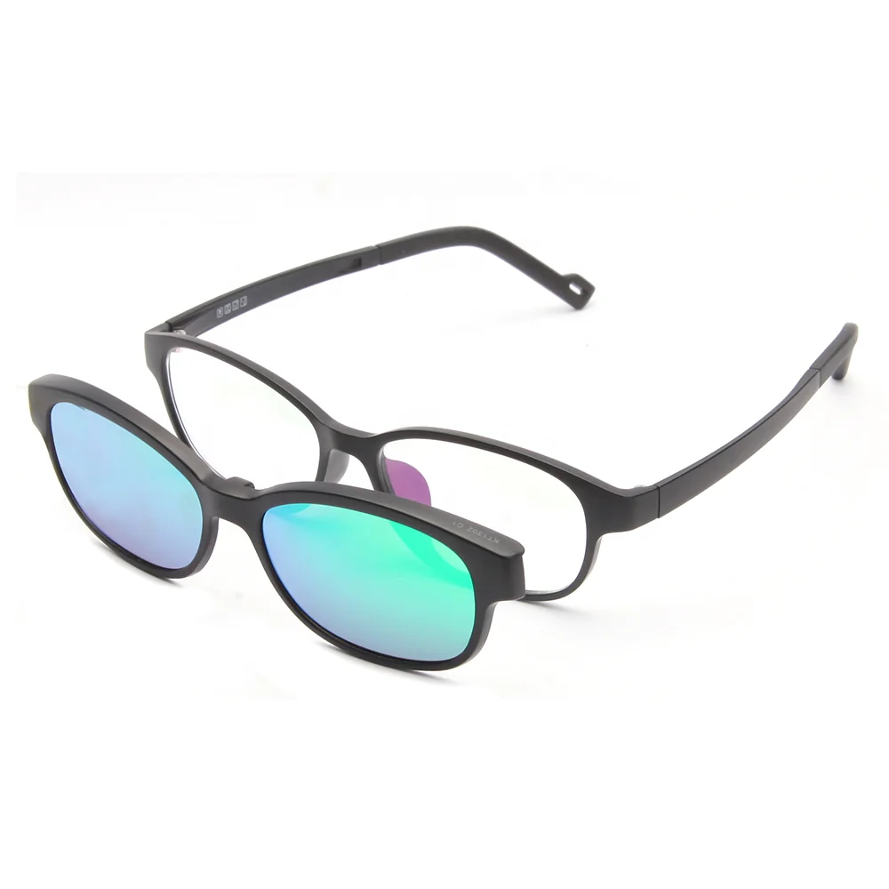 

SKYWAY Useful Boy Girls Kids Ultem UV400 TAC Polarized Magnetic Clip On Optical Frame Eyeglasses Sunglasses
