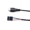 Micro usb data cable, transfer to DuPont 2.54-4 P brush Serial Wire, switch to computer motherboard
