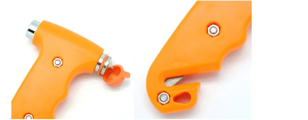 4-in-1 LED Flashlight Torch Belt Cutter  car safety emergency hammer