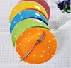 Fun Factory Glazed Dinner Plates, Set of 6,multicolor Fruit Saucer