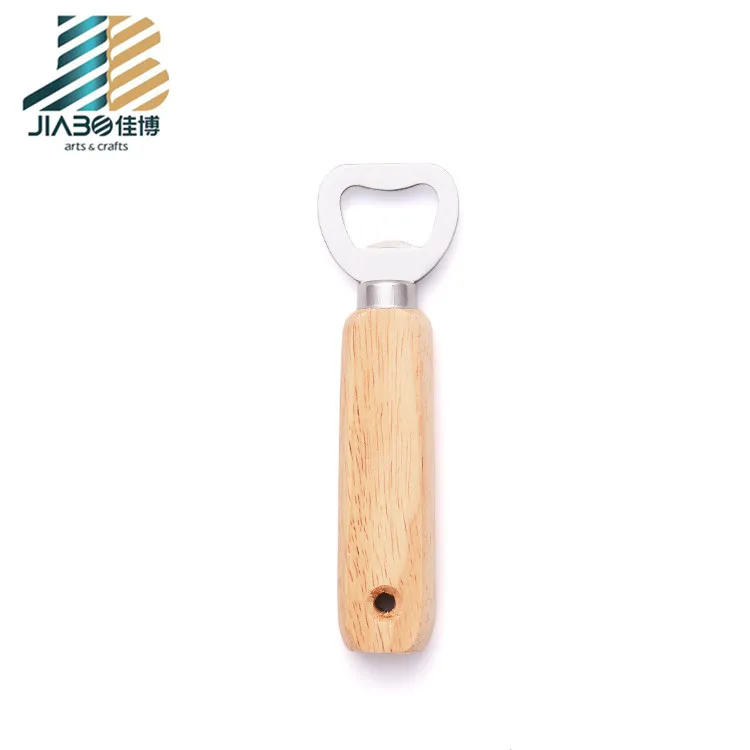 

Crafts factory oem customised wooden material bottle opener home