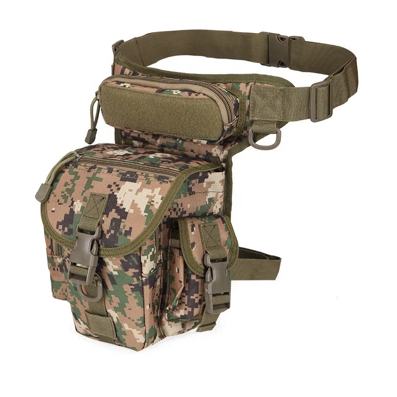 

Multifunctional Drop Leg Waist Bag Tactical Military Thigh Hip Outdoor Pack for Motorcycling Hiking Traveling Fishing Tool Pouch, Mix colors