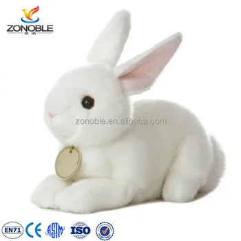 lapin en peluche blanc