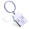 Factory high quality metal key chain create house custom key chain Fashion Ring Jewelry Silver For Daily Date