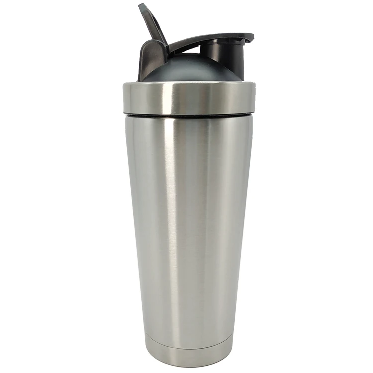 

Factory Direct Supply 25oz workout Bottle Shaker Custom Logo Printing Stainless Steel Double Wall Protein Vacuum Shaker