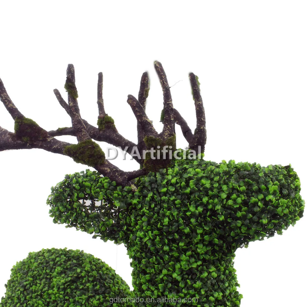 Artificial Boxwood Hedge Animal Artificial Plants Deer Topiary for Garden Decoration