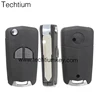 New arrival 2 button folding flip remote key shell with logo and word car key case replacement for Suzuki