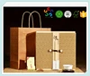 special designed tea gift box/wholesale rectangle wooden tea packaging box with handbags