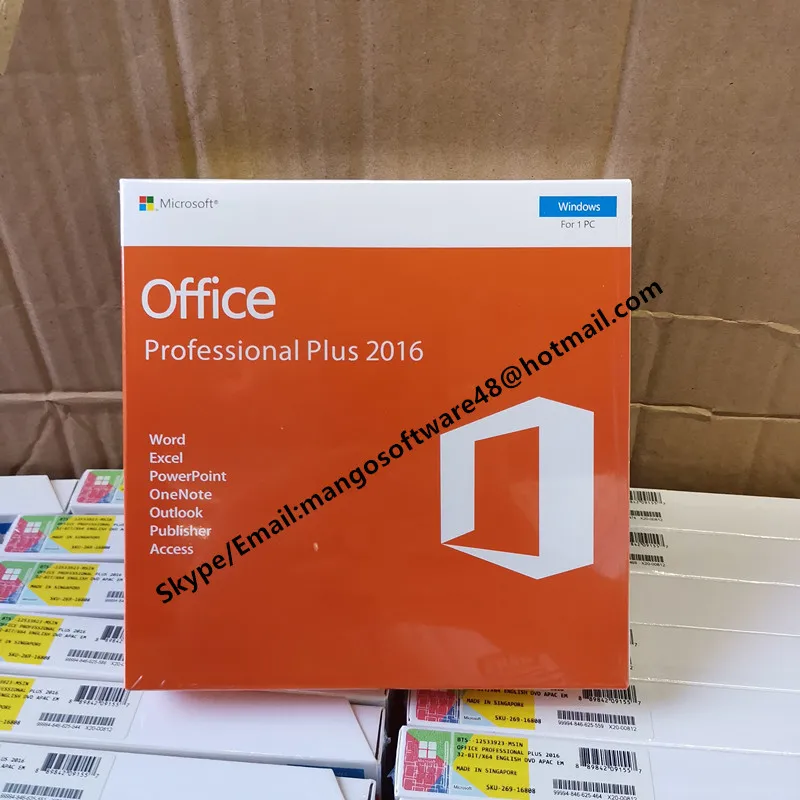 microsoft powerpoint 2016 manufacturer product number