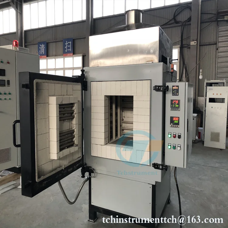 Chamber furnace for debind and pre-sintering of ceramic zirconia blanks in the production