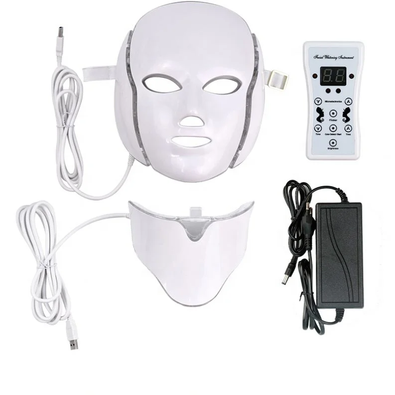 

Hot Sell Beauty Skin Care LED Photon Therapy FacialMask neck, Whtie