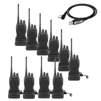 

Cheap Retevis H-777 Walkie Talkie UHF 400-470MHz Two Way Radio Single Band Rechargeable 16CH(10Pack)+USB Programming Cable