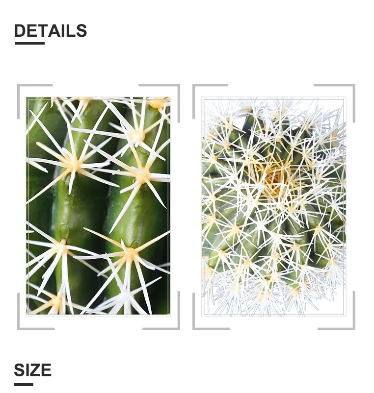 With Pot 52cm Artificial Mexico Cactus Fake Plastic Cactus For