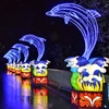 City decoration dolphin light cloth lantern led silk lantern festival