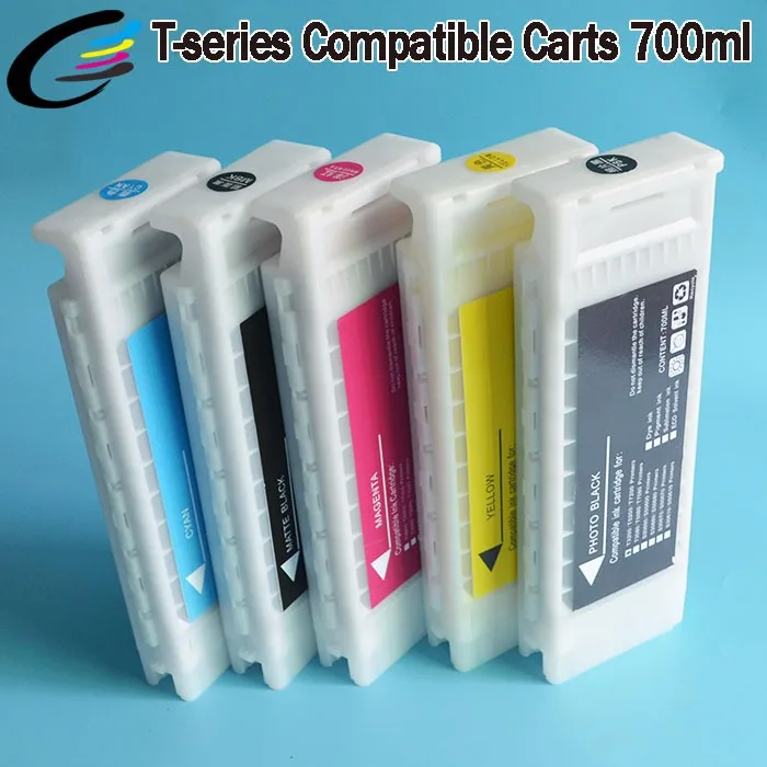 5 Color Compatible Ink Cartridge for Epson T3000 T5000 T7000