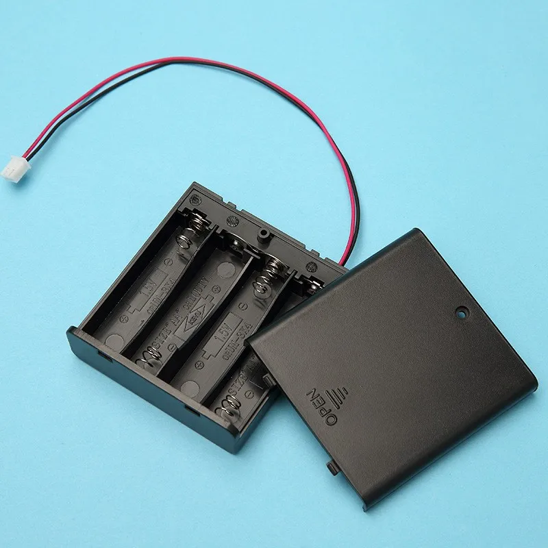 4 Aa Battery Holder Bb4aa With Cover And Switch Keyu Plastic