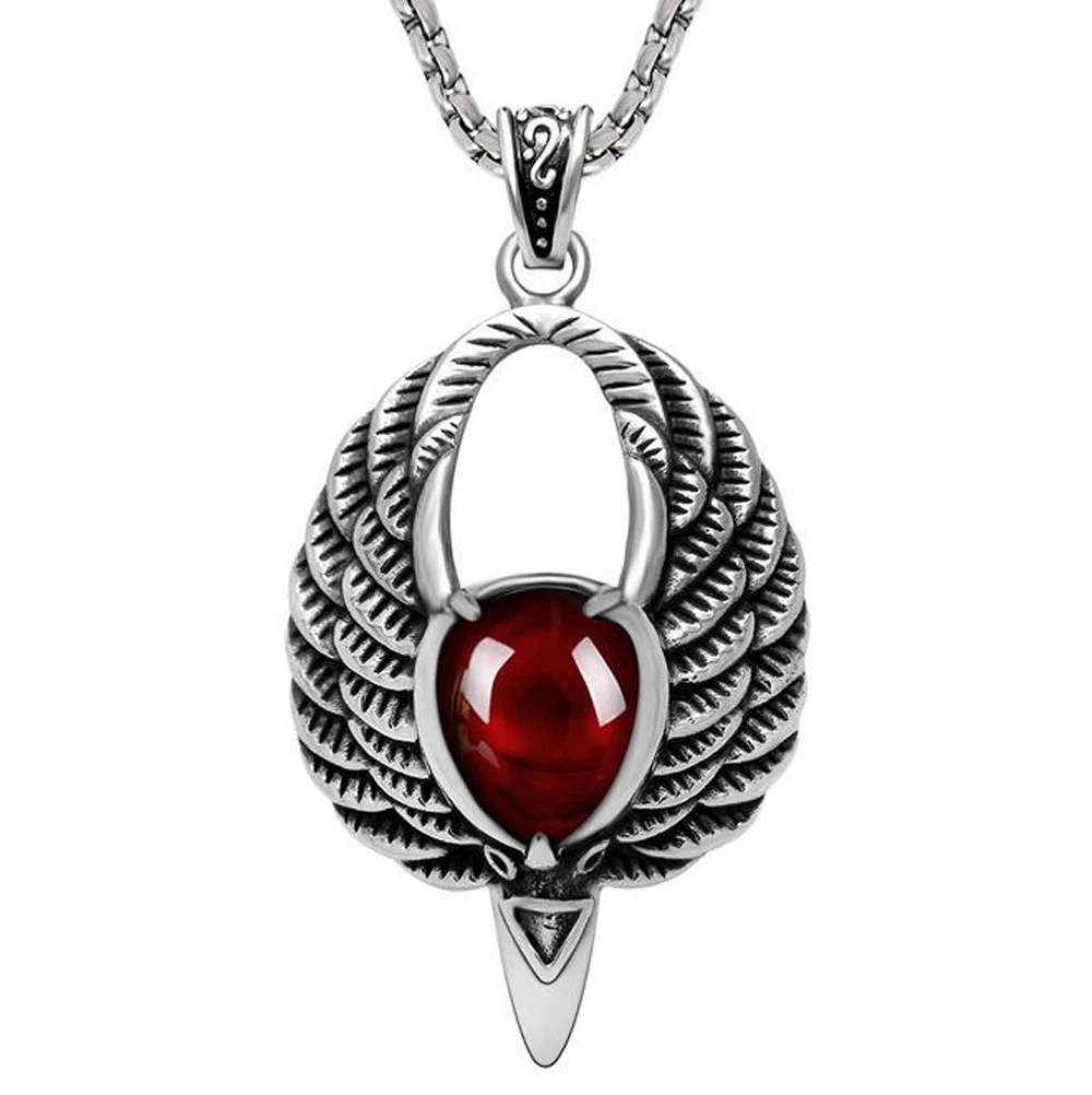 Mens Plated Octagon Pendant Chain
