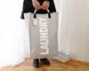 Double Laundry Hamper - Large Clothes Hamper with Round Handles for Convenient Carrying - Foldable Design Perfect for Dorms
