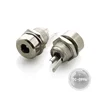 DC-099B Metal DC Jack 2 Pins Dip Type with Threaded Silver Jack