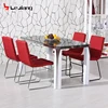 Free Sample Chair Room Modern Wood Classic Top 6 Royal Marble Bisini Dining Table Set