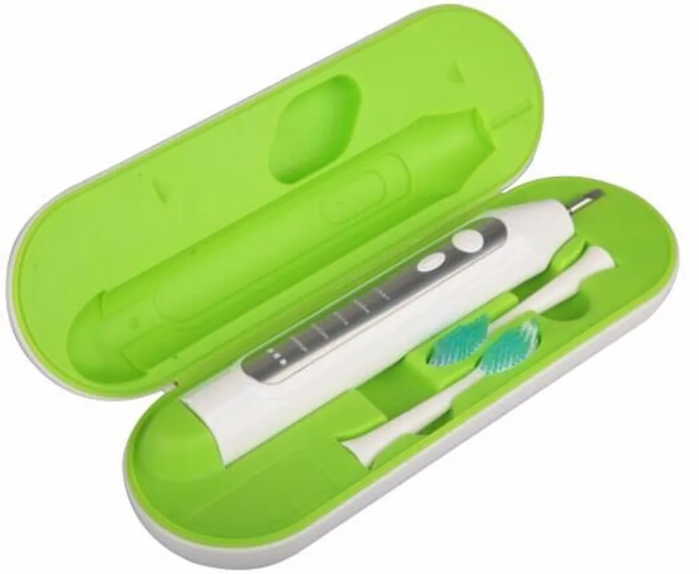 

Sonic Vibration Toothbrush in Travel Packing, Black/blue/green