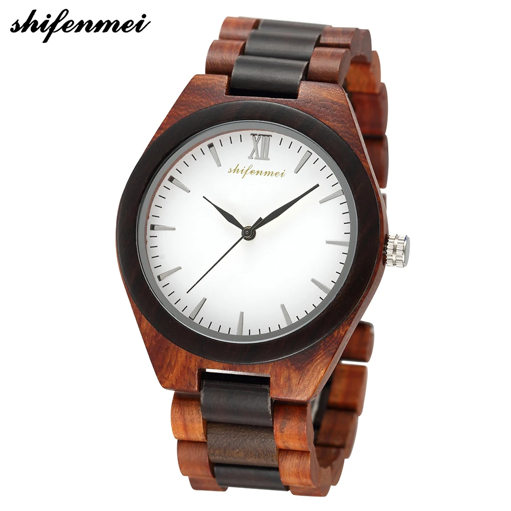 

Shifenmei S5533 European Fashion wood male female engraved Wooden Bracelet Watch Men High Quality Wrist watch Antique Vintage